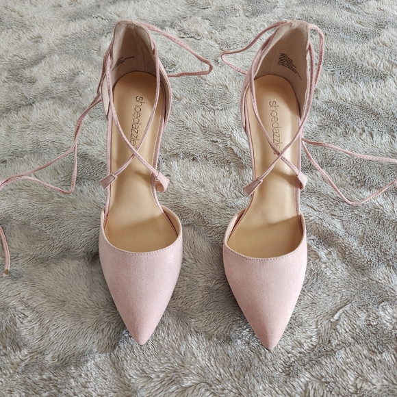 Yarney Lace Up Pump in Mauve, Size US9 - Picture 7 of 7